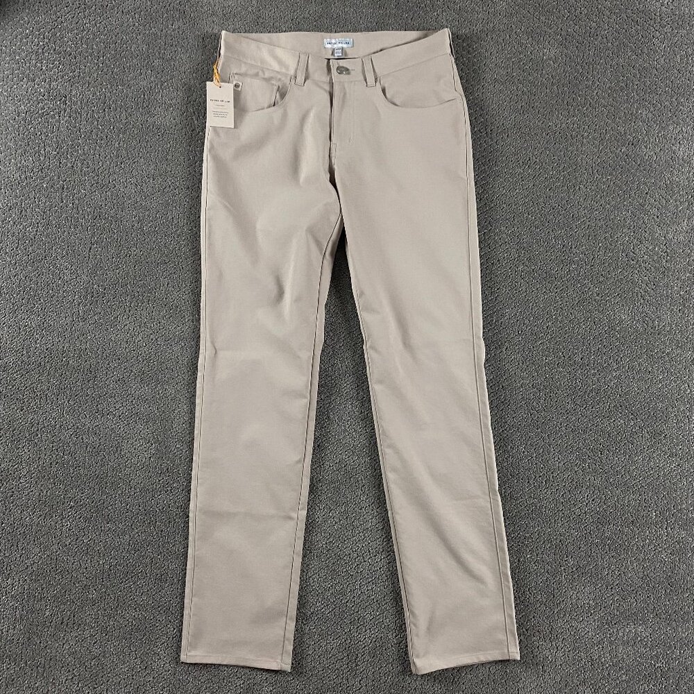 Peter Millar Crown Sport Pants Men's 30 x 32 Khaki EB66 Golf Performance NWT NEW